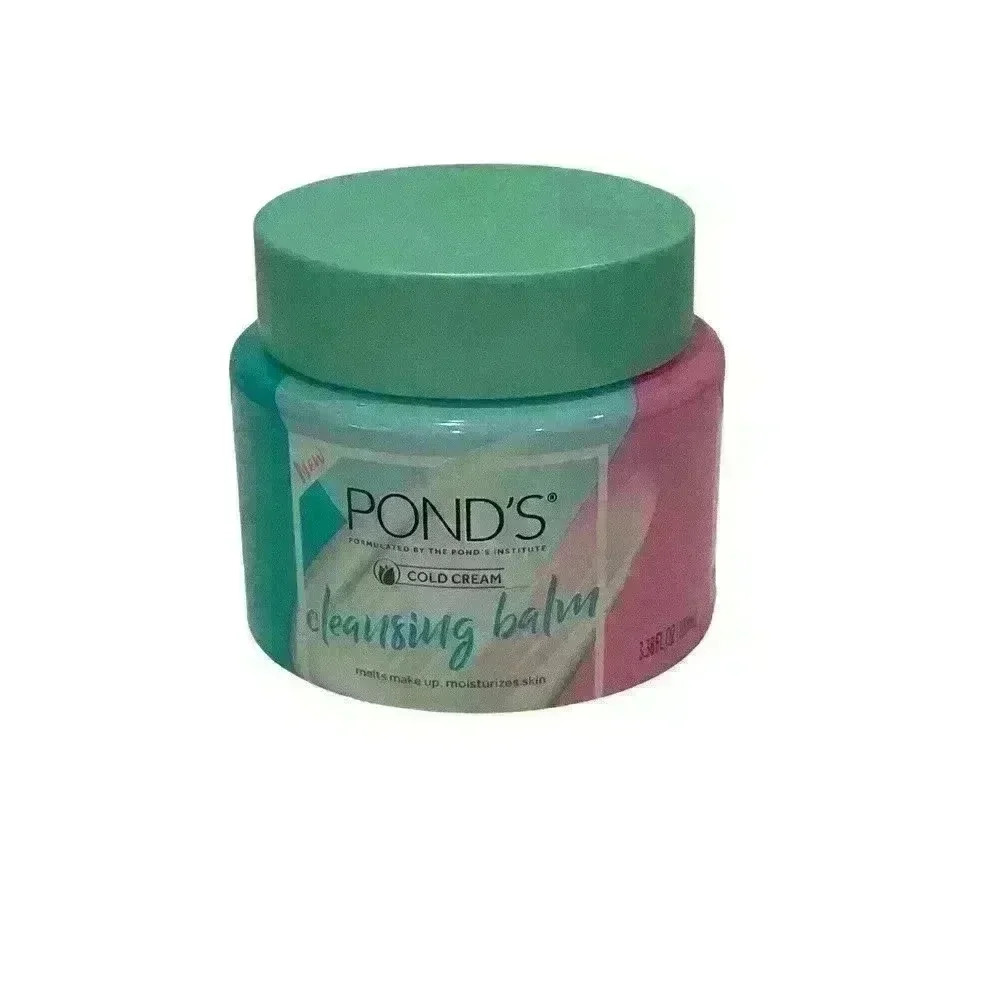 Pond's Cold Cream Cleansing Balm Melts Makeup Moisturizes Skin-3.38 oz